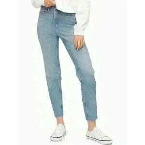NEW! Calvin Klein Women's 10/30 Straight Fit High Rise Light Blue Jeans